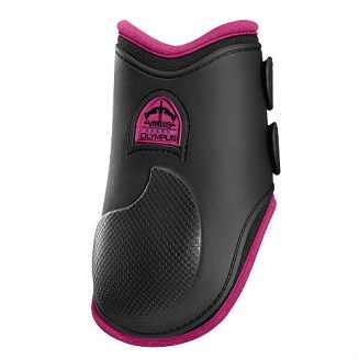 VEREDUS Ochraniacze OLYMPUS Color Edition - Ochraniacze sportowe zapinane na kołki Tył - czarny / róż