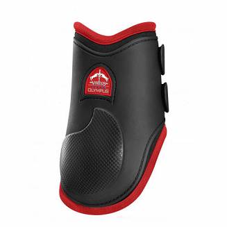 VEREDUS Ochraniacze OLYMPUS Color Edition - Ochraniacze sportowe zapinane na kołki Tył - czarny / czerwony