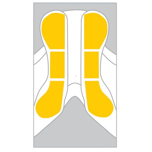 Zestaw zawiera:
-4 wkładki korygujące przód - dwie o grubości 4mm oraz dwie o grubości 8mm
-4 wkładki korygujące środek - dwie o grubości 4mm oraz dwie o grubości 8mm
-4 wkładki korygujące tył - dwie o grubości 4mm oraz dwie o grubości 8mm