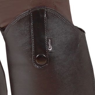 Czapsy oficerkowe skóropodobne CAVALLINO z elastyczną wstawką / 0453 - 3