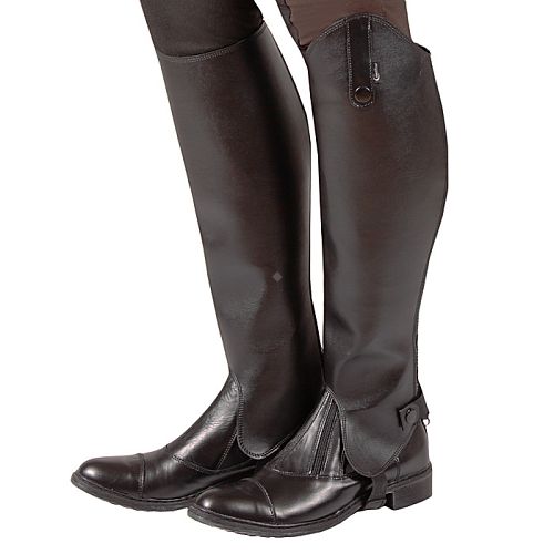 Czapsy oficerkowe skóropodobne CAVALLINO z elastyczną wstawką / 0453