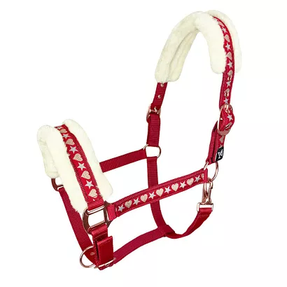 Fleece-lined halter Y Cyntia - Red