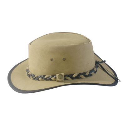 Leather Hat WEST NC beige