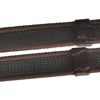 Anti-slip Reins NC 18mm  brown - 2