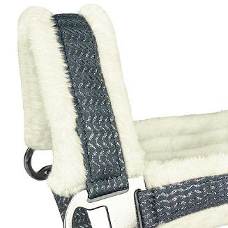 Kantar taśmowy Y Pola, podszywany futerkiem, szary / 18850 - 3