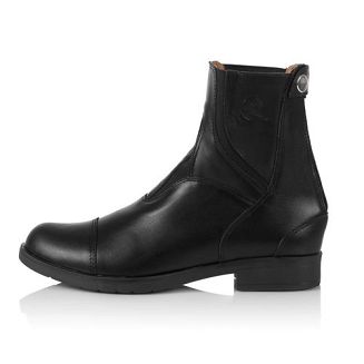 RUSTLER Sztyblety ocieplane z zamkiem z tyłu KLEO - krótkie skórzane buty do jazdy konnej