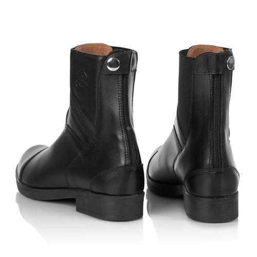 RUSTLER Sztyblety ocieplane z zamkiem z tyłu KLEO - krótkie skórzane buty do jazdy konnej