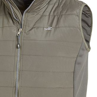 Boki kamizelki wykonane z elastycznego softshellu, zwiększające jej wygodę.