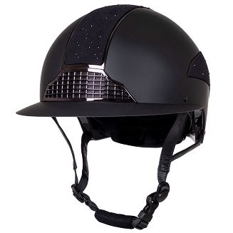 QHP Ohio Polo Visor Riding Helmet Black, EN1384:2023 / 8834 - 4