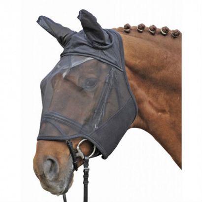 HKM Siatka - maska na głowę konia chroniącą przed muchami / 4073