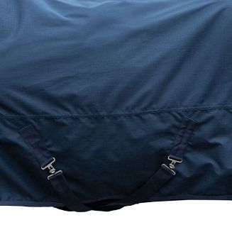 Turnout Rug, Waterproof HKM Chester, Fleece Lined, 600D Deep Blue / 14984 - 3