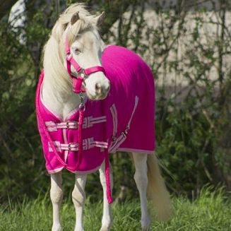 Derka polarowa - osuszająca QHP zapinana pod brzuchem - fuksja.