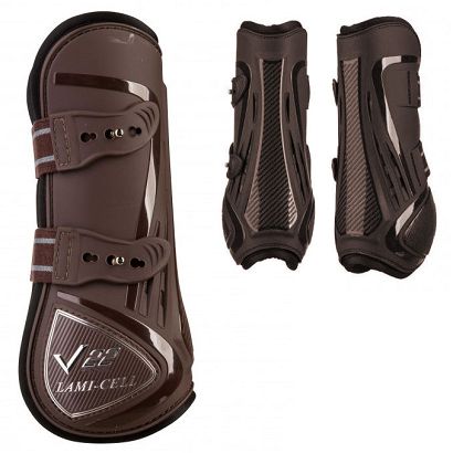 Ochraniacze sportowe  LAMI-CELL V22 Carbon – przód, zapinane na kołki Chocolate / 5501303