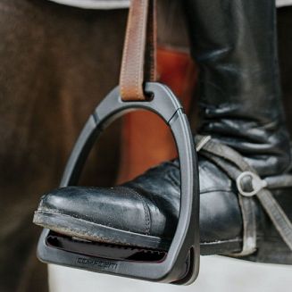 Stirrup EQUI-THEME Premium Composite black -  pair / 940555001 - 2