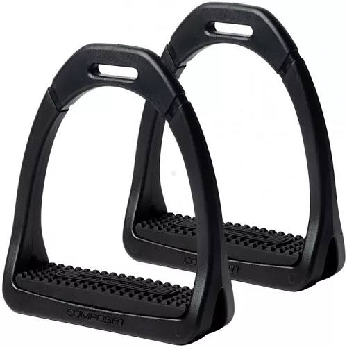 Strzemiona plastikowe 12,5cm EQUI-THEME Premium Composite czarne -  para / 940555001