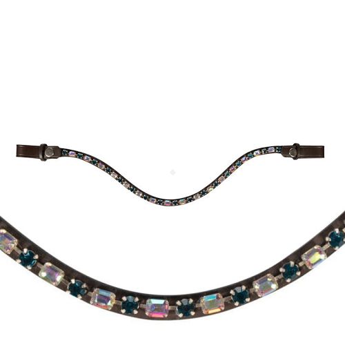 Browband HKM Amazing Brown-Petrol / 15044