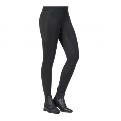 Riding leggings HKM Cosy Style silicone full seat black / 12964