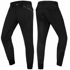 Men's riding breeches ELT Marc Silicone, black / 3252301