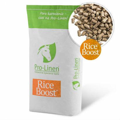 PRO-LINEN Rice Boost Otręby ryżowe dla koni + zarodki, 15 kg