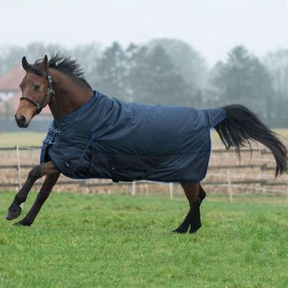 Turnout rug HKM Chester, 0gr dark navy / 14983