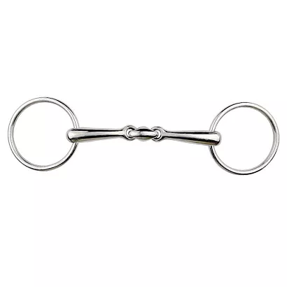 Anatomical Bit with link,  solid - SS - 18mm / 3714