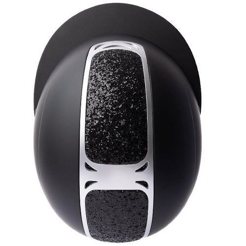 Kask jeździecki HORZE Arix II Crystal Black, z szerokim daszkiem / CE EN 1384:2023