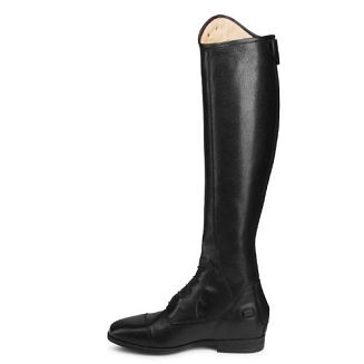 Oficerki skórzane PARLANTI DALLAS PRO (wysokie buty jeździeckie) - czarne