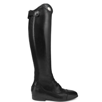 Oficerki skórzane PARLANTI DALLAS PRO (wysokie buty jeździeckie) - czarne