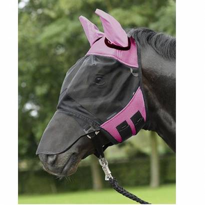 Maska ochronna dla konia BUSSE Fly Cover Pro - chroniąca przed muchami / 633027