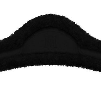 na środku popręgu wszyty pierścień D do przypięcia wytoku czy innych pomocy jeździeckich