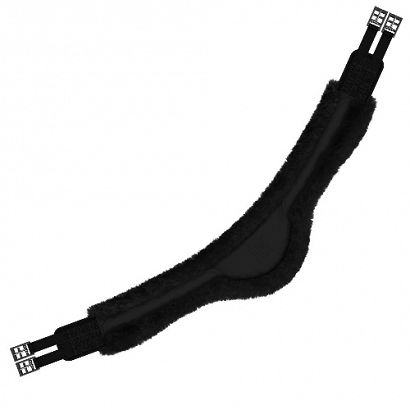 Leather girth MATTES Slim Line, Athletico with removable lambskin cover
