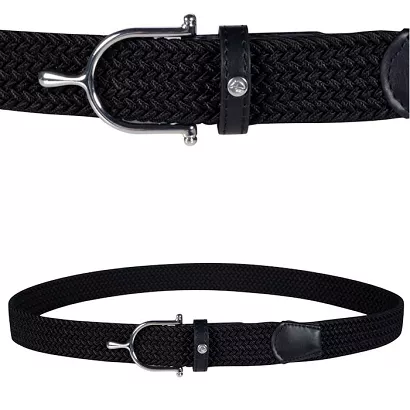 Elastic belt  HKM Ann Black-Silver / 13312