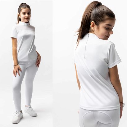 Children's Show Shirt HORZE Kaya, White / 33751