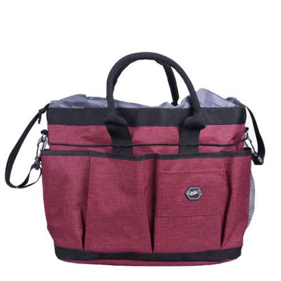 Torba QHP na szczotki i akcesoria do pielęgnacji konia Burgundy / 5314