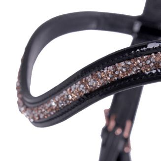 naczółek ozdobiony błyszczącymi kryształkami