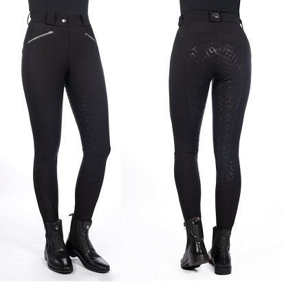 Riding breeche Harbour Island silicon full seat- black