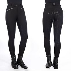 Riding breeche Harbour Island silicon full seat- black