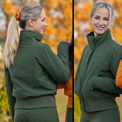 Winter Riding Jacket COVALLIERO Winter Blouson, Forest Green