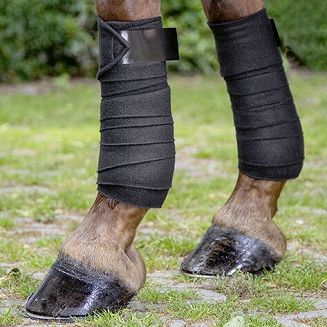 Bandaże polarowe HKM Innovation, zestaw 4 szt. Black / 12624 - 2