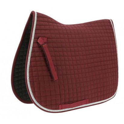 Saddle pad RIDING WORLD Girly - burgundy / 204544