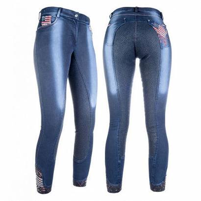 HKM Breeches - USA - Denim Jeggings with  / 8572
