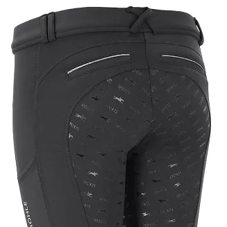 Bryczesy - legginsy ocieplane damskie SCHOCKEMÖHLE  Winter Riding Tights, Graphite / 2171-00035 - 3