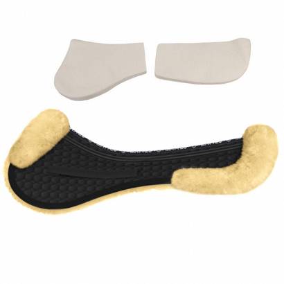 Sheepskin Correction Jump Half Pad MATTES with Pommel and Cantle Trim