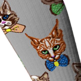 Podkolanówki jeździeckie  Podkoniówki Cats, Szare / SJP 20 - 2