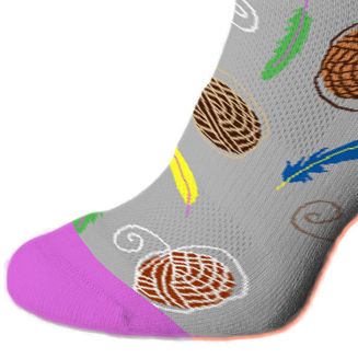 Podkolanówki jeździeckie  Podkoniówki Cats, Szare / SJP 20 - 3