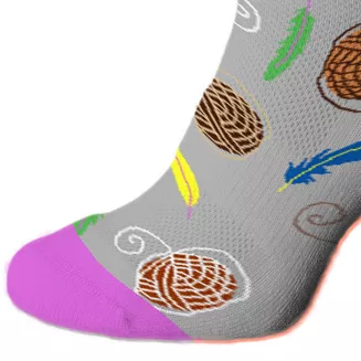 Podkolanówki jeździeckie  Podkoniówki Cats, Szare / SJP 20 - 3