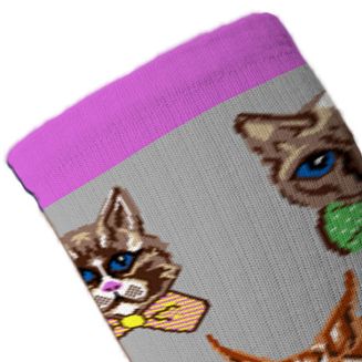 Podkolanówki jeździeckie  Podkoniówki Cats, Szare / SJP 20 - 4