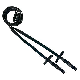 Leather Bridle HORSE ENJOY Glamour , Flash Noseband, Web Reins, Black / 19420 - 3