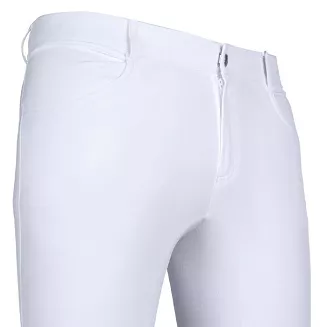 Men's riding breeches HKM James full silocone seat White / 14139 - 2