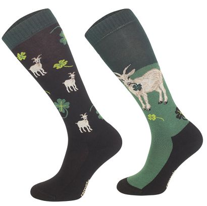 Podkolanówki jeździeckie Goat, zielone / SJBW 56